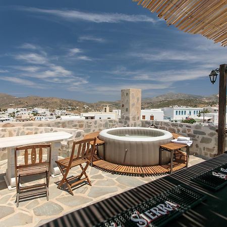 Themed House "Castle Halaros" View 17Th Century Villa Glinado Naxos Eksteriør billede