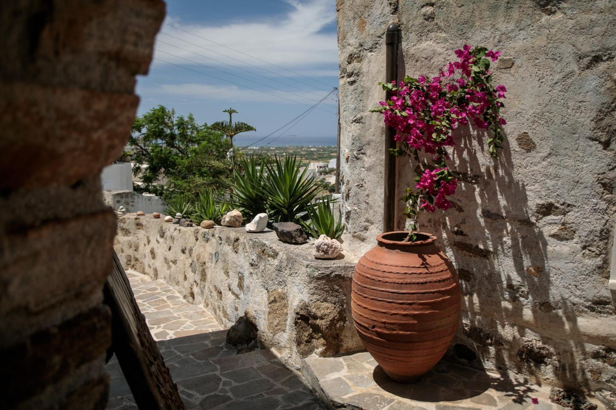 Themed House "Castle Halaros" View 17Th Century Villa Glinado Naxos Eksteriør billede